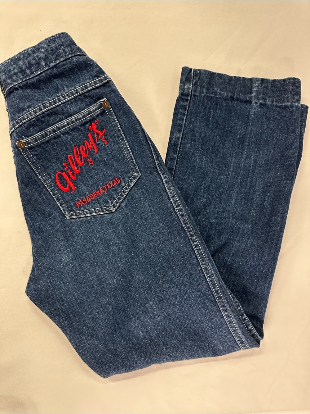 Vintage 80s Gilley’s Pasadena TX Jeans Urban Cowboy Straight Leg Petite 22x26